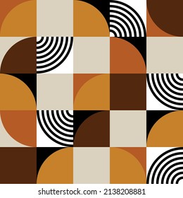 Seamless abstract geometric pattern. Vector Illustration.