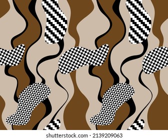Seamless abstract geometric pattern. Vector Illustration.