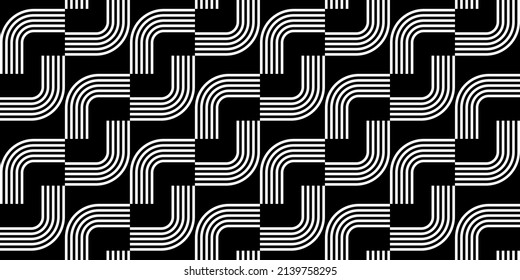 Seamless abstract geometric pattern. Vector Illustration.