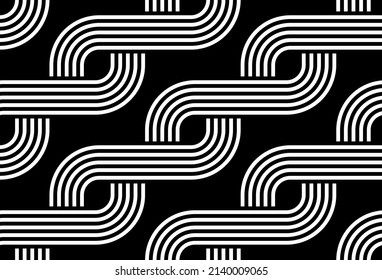 Seamless abstract geometric pattern. Vector Illustration.