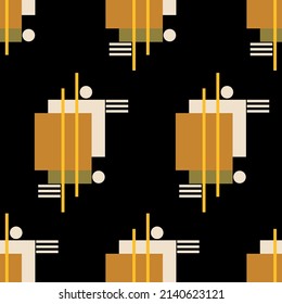 Seamless abstract geometric pattern. Vector Illustration.