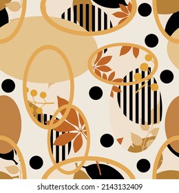 Seamless abstract geometric pattern. Vector Illustration.