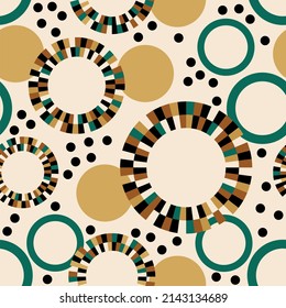 Seamless abstract geometric pattern. Vector Illustration.