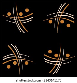 Seamless abstract geometric pattern. Vector Illustration.