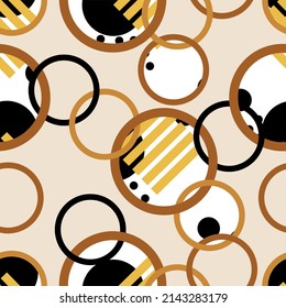 Seamless abstract geometric pattern. Vector Illustration.