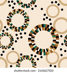 Seamless abstract geometric pattern. Vector Illustration.