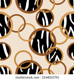 Seamless abstract geometric pattern. Vector Illustration.