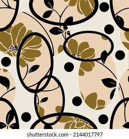 Seamless abstract geometric pattern. Vector Illustration.