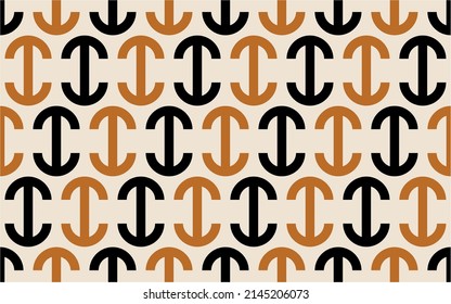 Seamless abstract geometric pattern. Vector Illustration.
