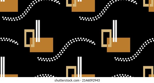 Seamless abstract geometric pattern. Vector Illustration.