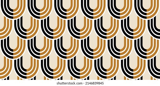 Seamless abstract geometric pattern. Vector Illustration.