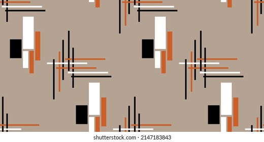 Seamless abstract geometric pattern. Vector Illustration.