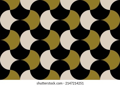 Seamless abstract geometric pattern. Vector Illustration.