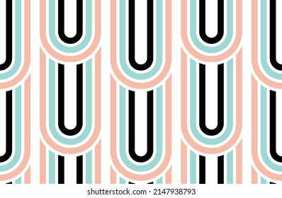 Seamless abstract geometric pattern. Vector Illustration.