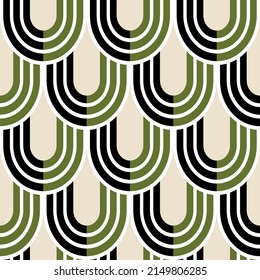 Seamless abstract geometric pattern. Vector Illustration.