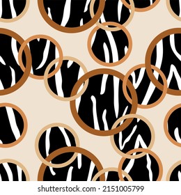 Seamless abstract geometric pattern. Vector Illustration.