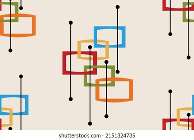 Seamless abstract geometric pattern. Vector Illustration.
