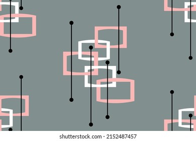 Seamless abstract geometric pattern. Vector Illustration.