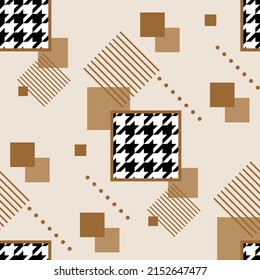 Seamless abstract geometric pattern. Vector Illustration.