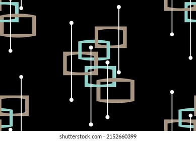 Seamless abstract geometric pattern. Vector Illustration.