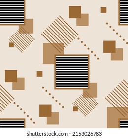 Seamless abstract geometric pattern. Vector Illustration.