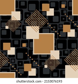 Seamless abstract geometric pattern. Vector Illustration.