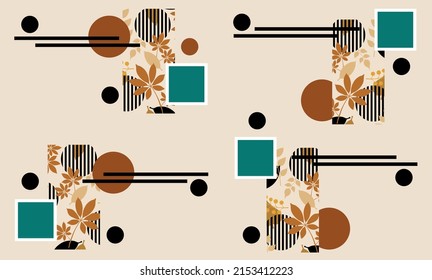 Seamless abstract geometric pattern. Vector Illustration.