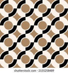 Seamless abstract geometric pattern. Vector Illustration.