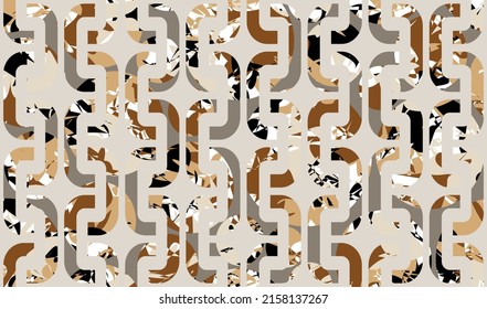 Seamless abstract geometric pattern. Vector Illustration.