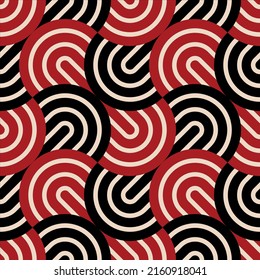 Seamless abstract geometric pattern. Vector Illustration.