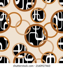 Seamless abstract geometric pattern. Vector Illustration.