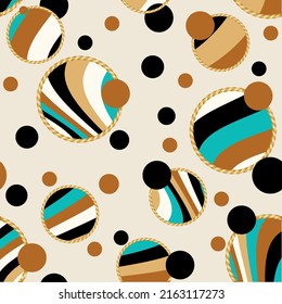 Seamless abstract geometric pattern. Vector Illustration.
