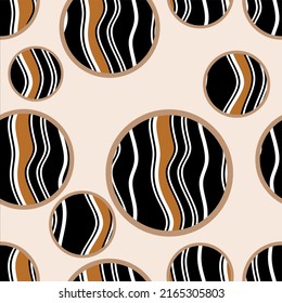 Seamless abstract geometric pattern. Vector Illustration.