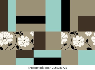 Seamless abstract geometric pattern. Vector Illustration.