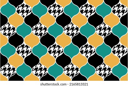 Seamless abstract geometric pattern. Vector Illustration.