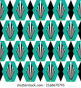 Seamless abstract geometric pattern. Vector Illustration.