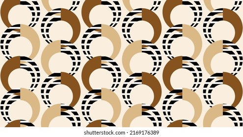 Seamless abstract geometric pattern. Vector Illustration.
