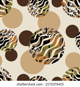 Seamless abstract geometric pattern. Vector Illustration.