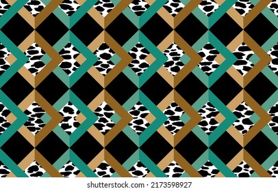 Seamless abstract geometric pattern. Vector Illustration.