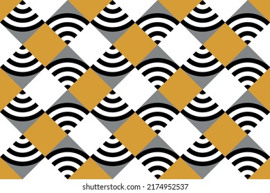 Seamless abstract geometric pattern. Vector Illustration.