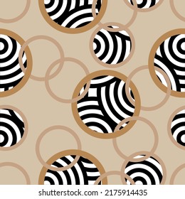 Seamless abstract geometric pattern. Vector Illustration.