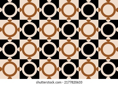 Seamless abstract geometric pattern. Vector Illustration.