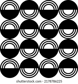 Seamless abstract geometric pattern. Vector Illustration.