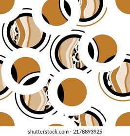 Seamless abstract geometric pattern. Vector Illustration.