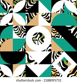 Seamless  abstract geometric pattern. Vector Illustration.