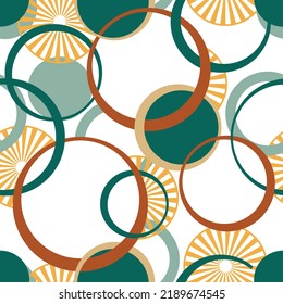 Seamless abstract geometric pattern. Vector Illustration.