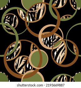 Seamless abstract geometric  pattern. Vector Illustration.