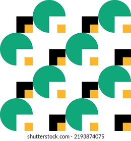 Seamless abstract geometric  pattern. Vector Illustration.