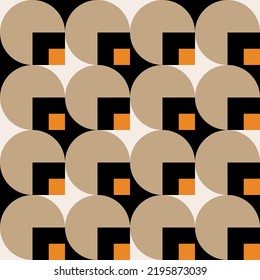 Seamless abstract geometric pattern. Vector Illustration.