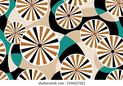 Seamless abstract geometric pattern. Vector Illustration.